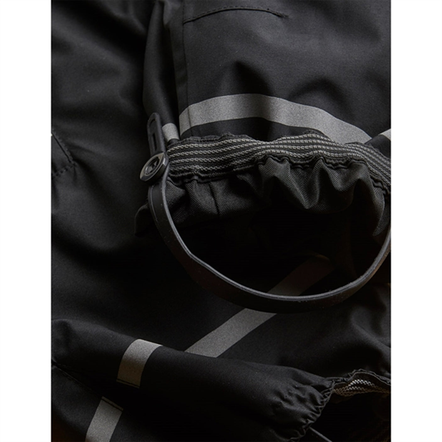 Mini Rodini Alaska Panda Baby Overall Black