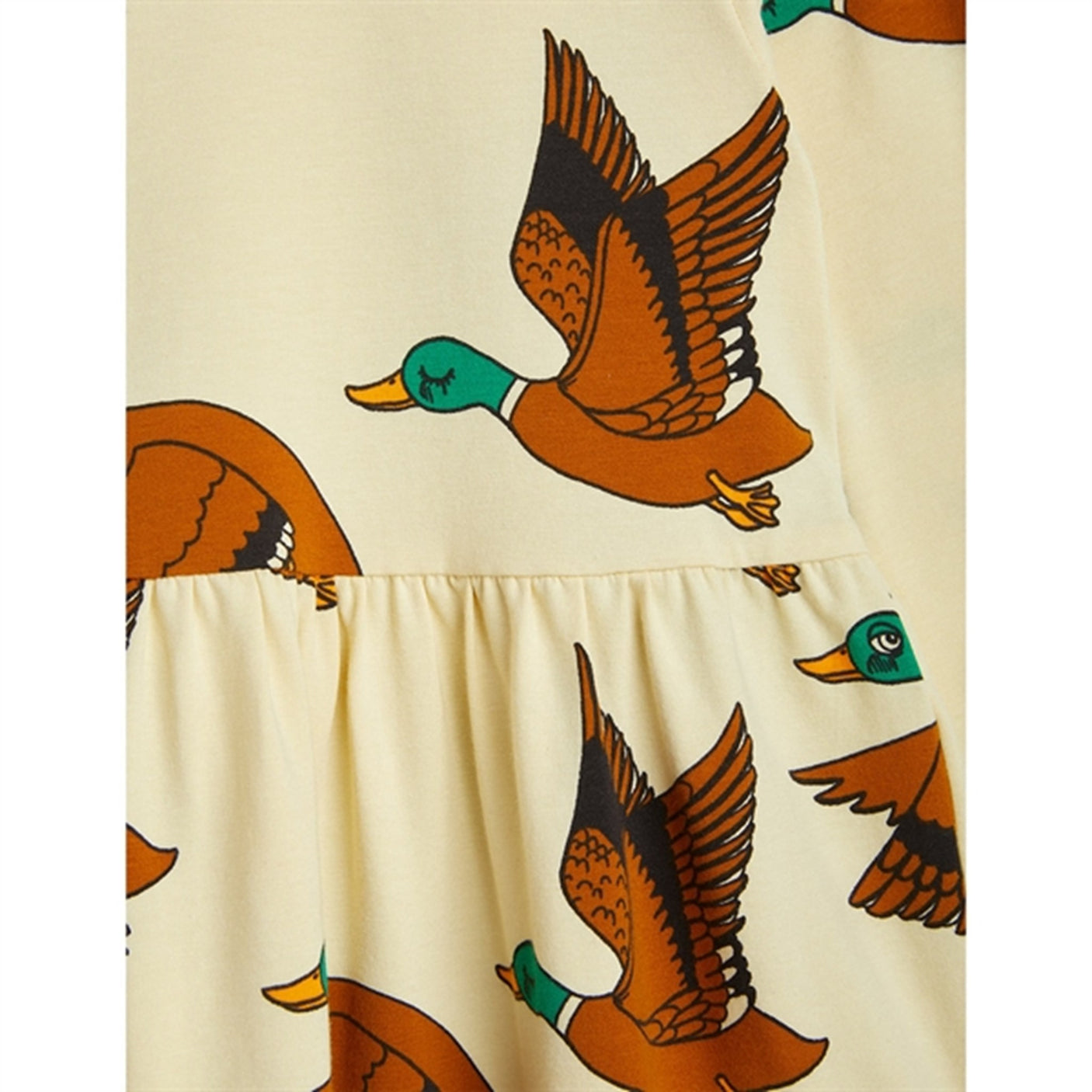Mini Rodini Ducks Aop Dress Yellow 2