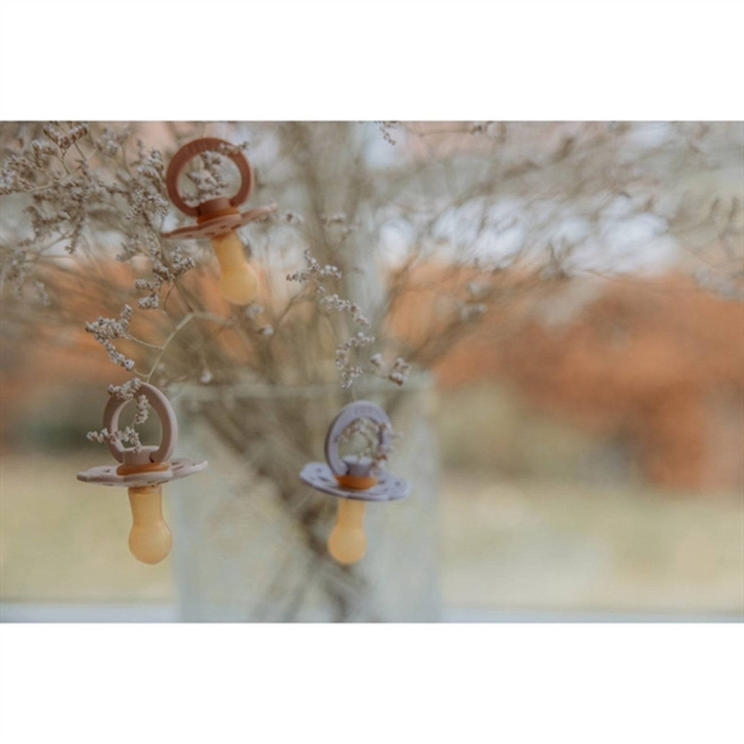 Bibs Boheme Latex Pacifier 2-pack Woodchuck/Blush