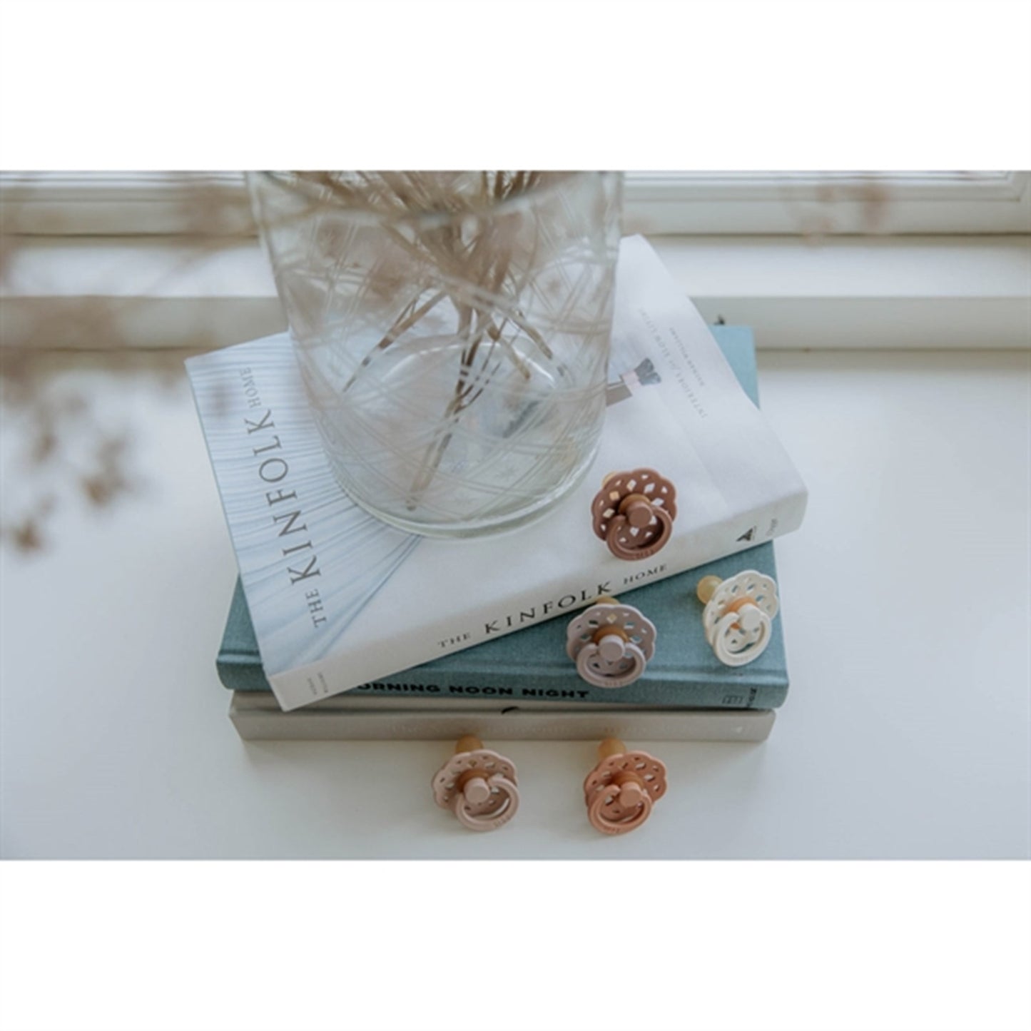 Bibs Boheme Latex Pacifier 2-pack Vanilla/Peach