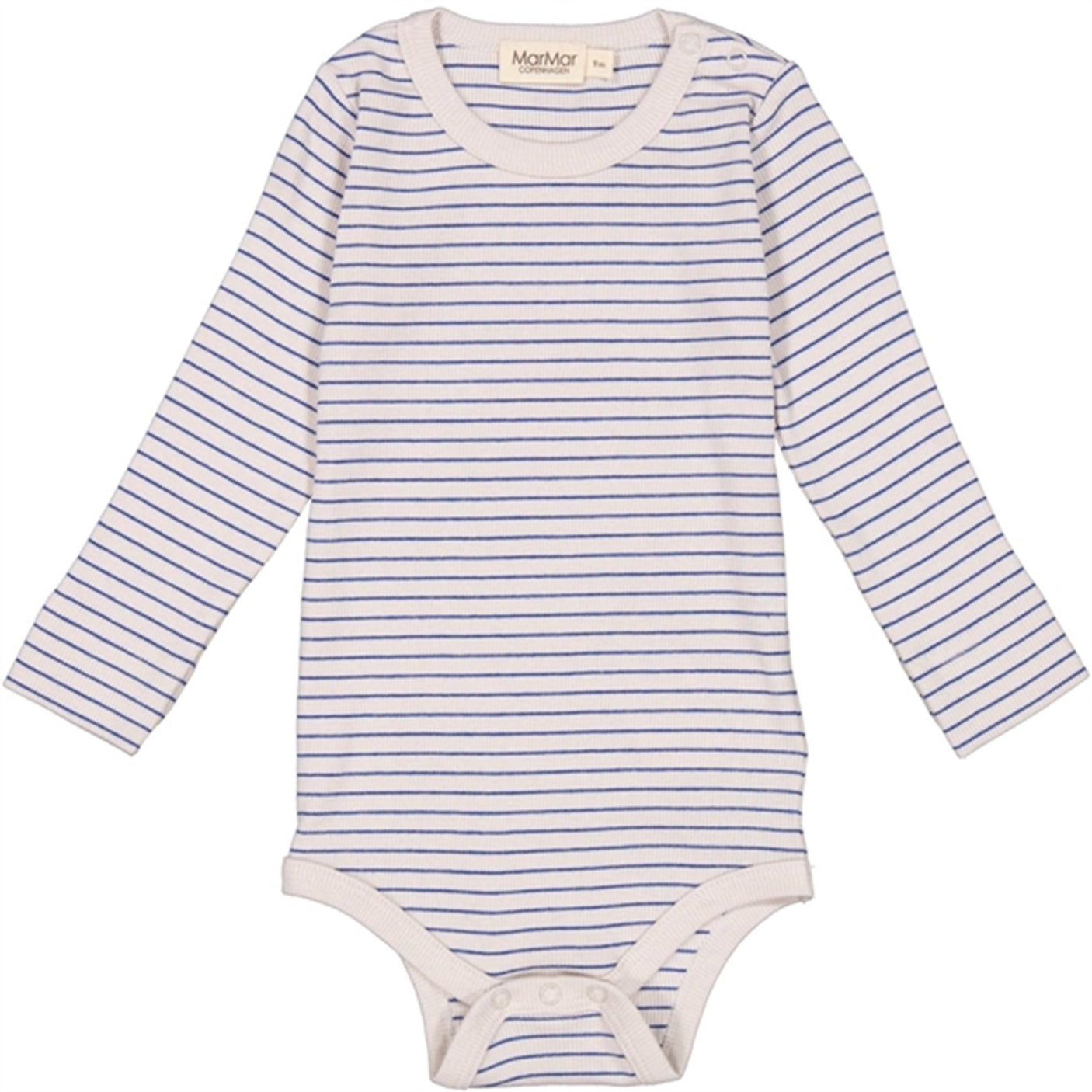 MarMar Modal Rib Space Blue Stripe Plain Body