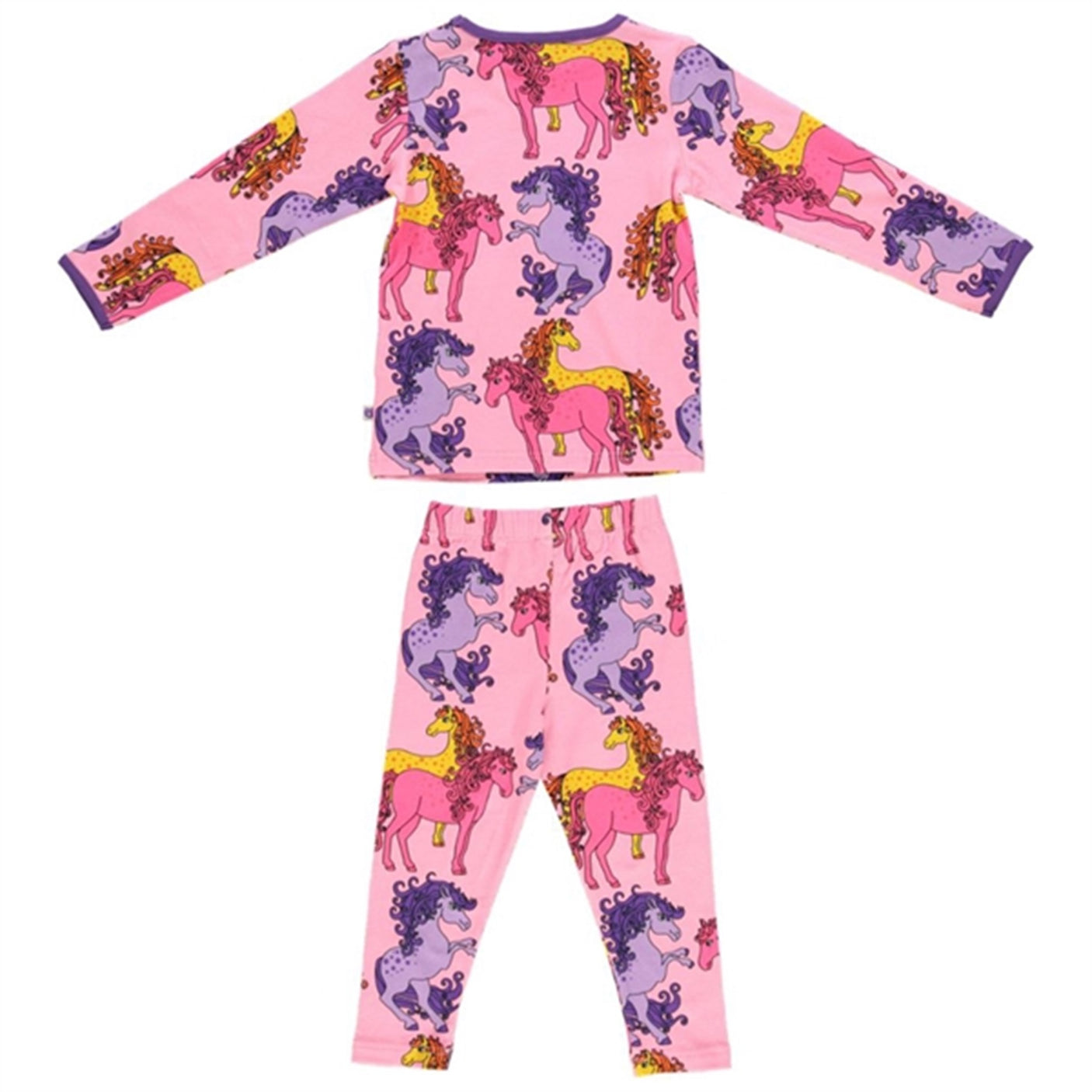 Småfolk Sea Pink Horse Shirt/Leggings Set