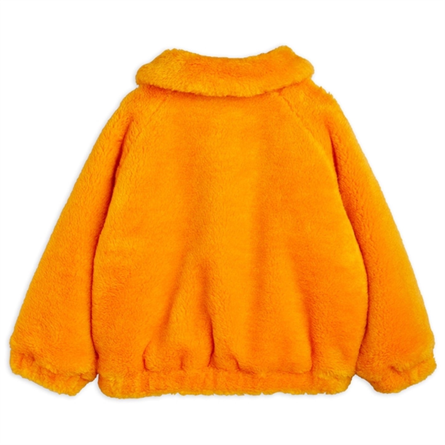Mini Rodini Yellow Faux Fur Aviator Jacket