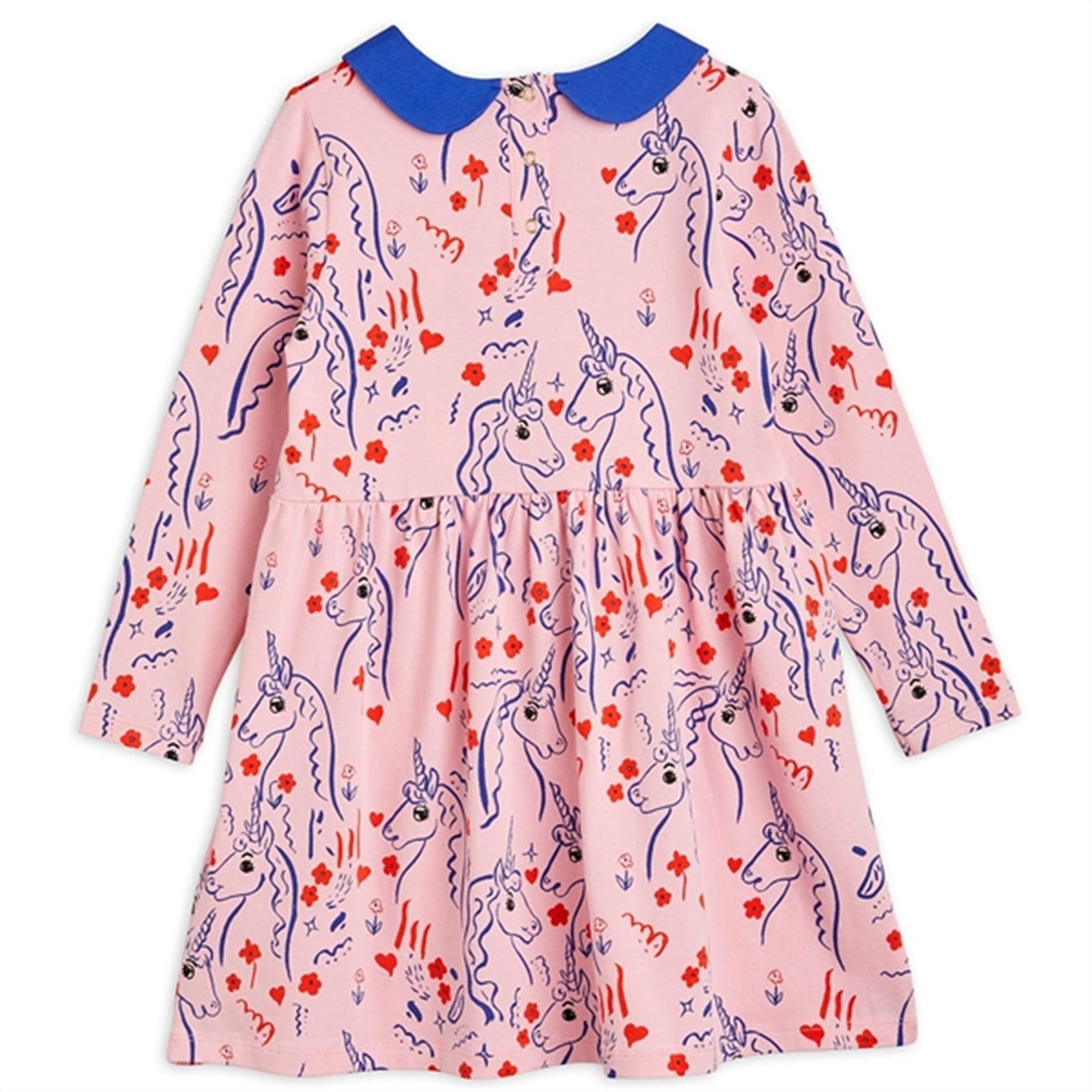 Mini Rodini Pink Scottish Unicorns Aop Dress