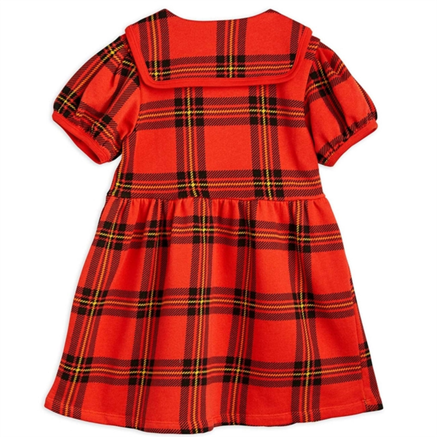 Mini Rodini Red Check Aop Sweat Dress