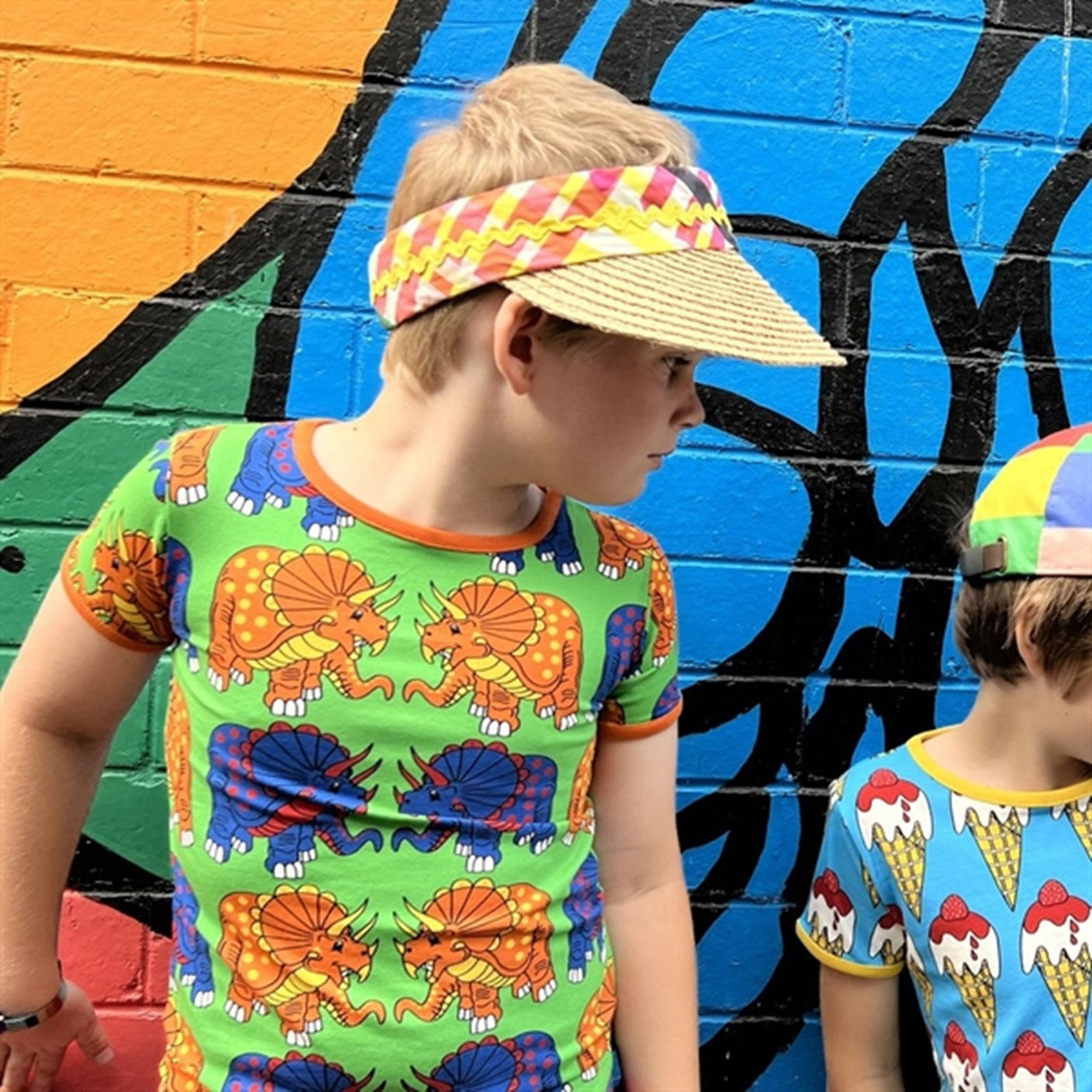 Småfolk Green Dinosaur T-shirt