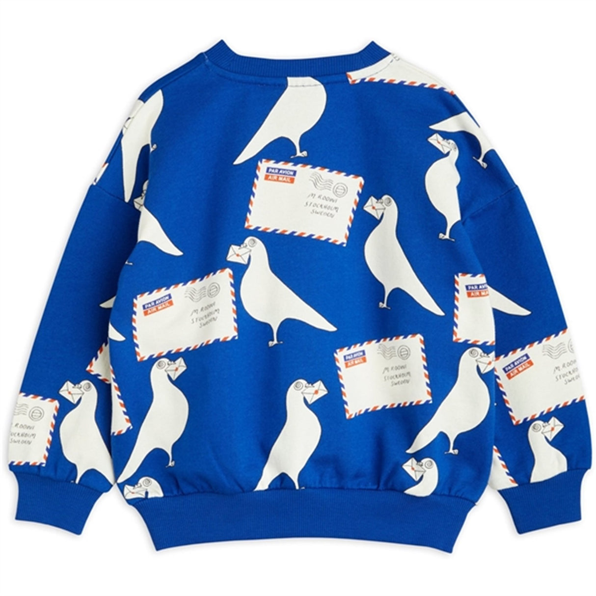Mini Rodini Pigeons Aop Sweatshirt Blue