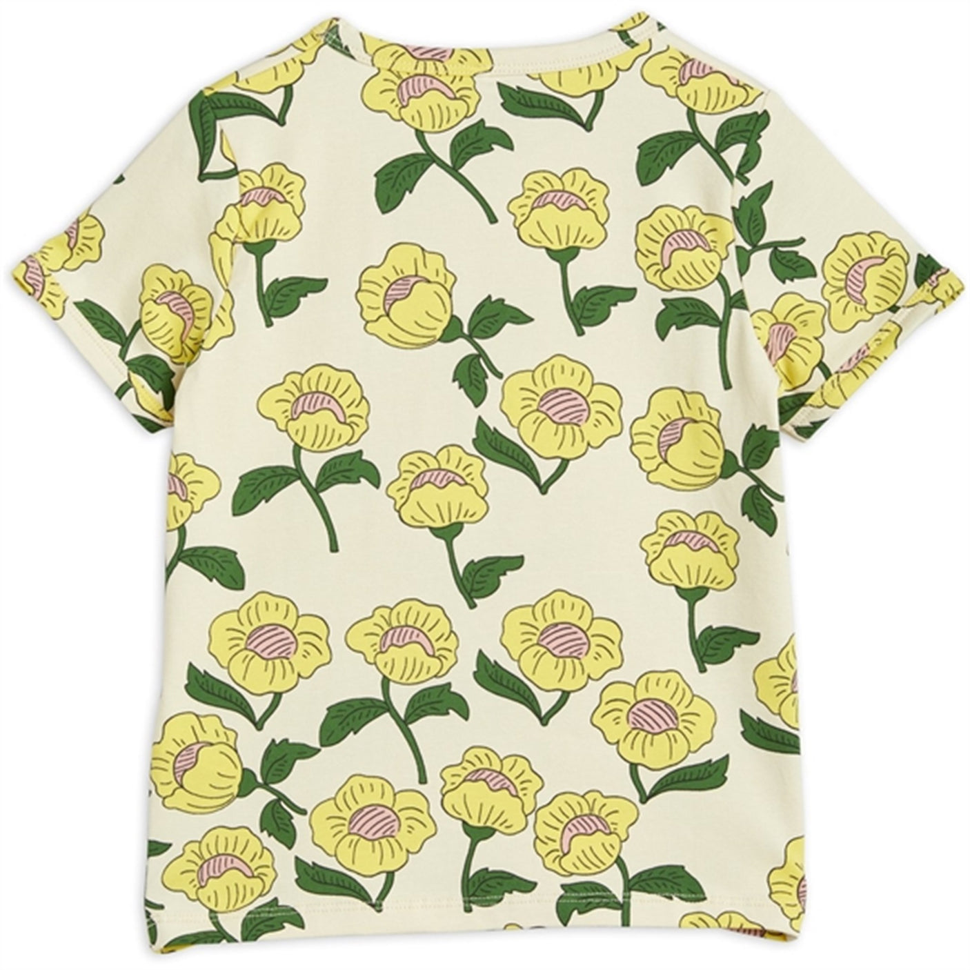 Mini Rodini Flowers Aop T-shirt Yellow