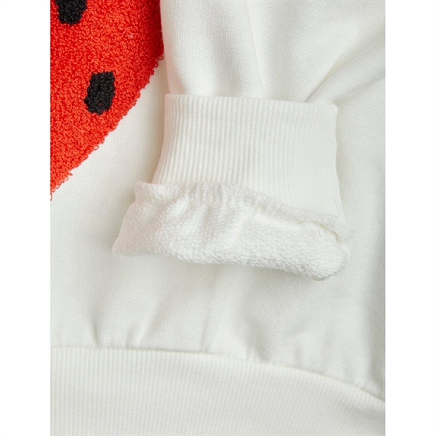 Mini Rodini Strawberries Emb Sweatshirt White