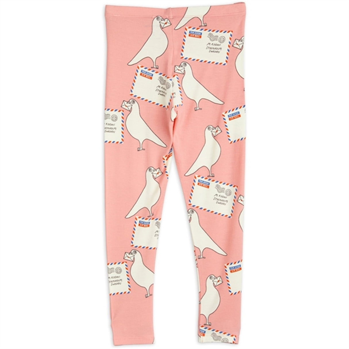 Mini Rodini Pigeons Tencel Aop Leggings Pink