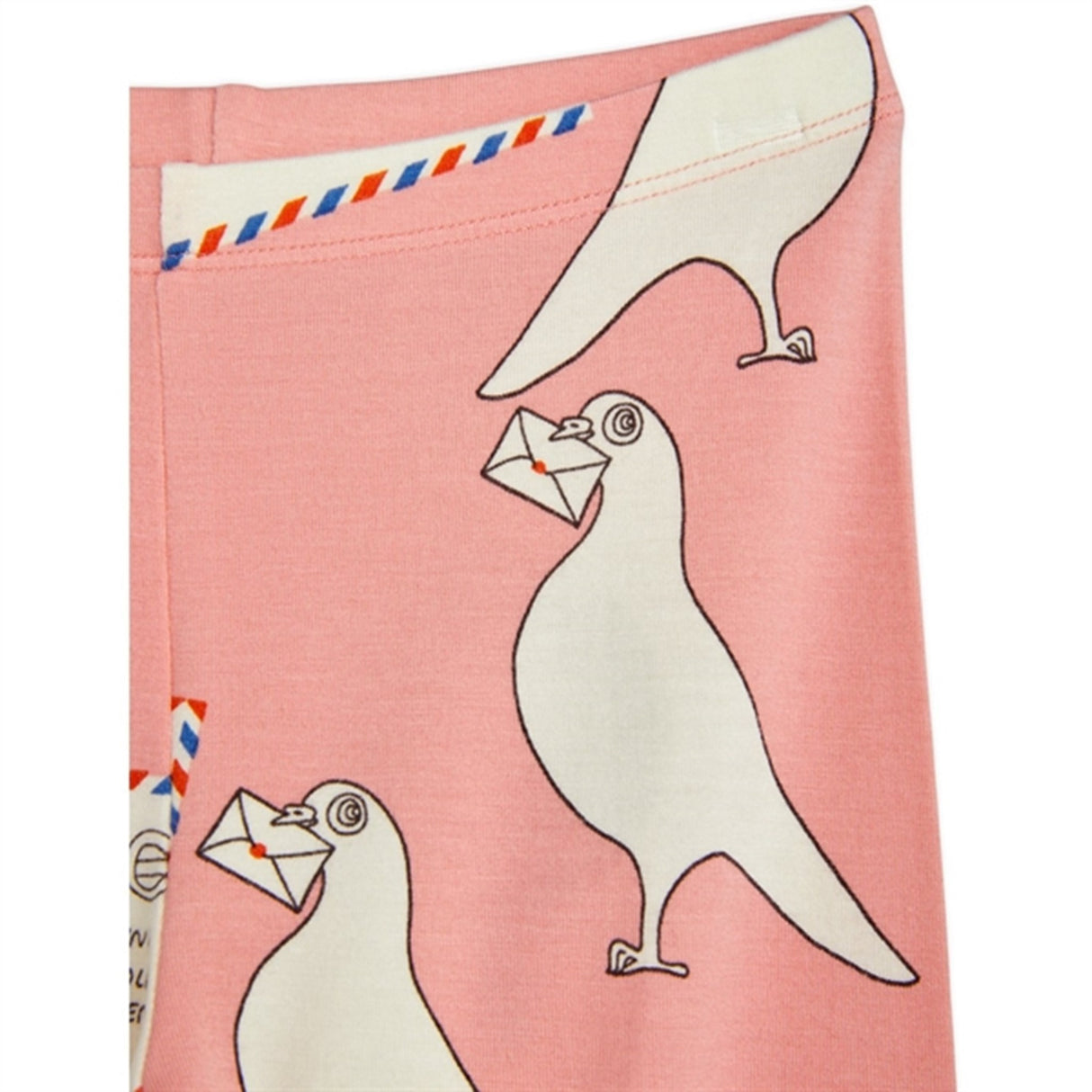Mini Rodini Pigeons Tencel Aop Leggings Pink