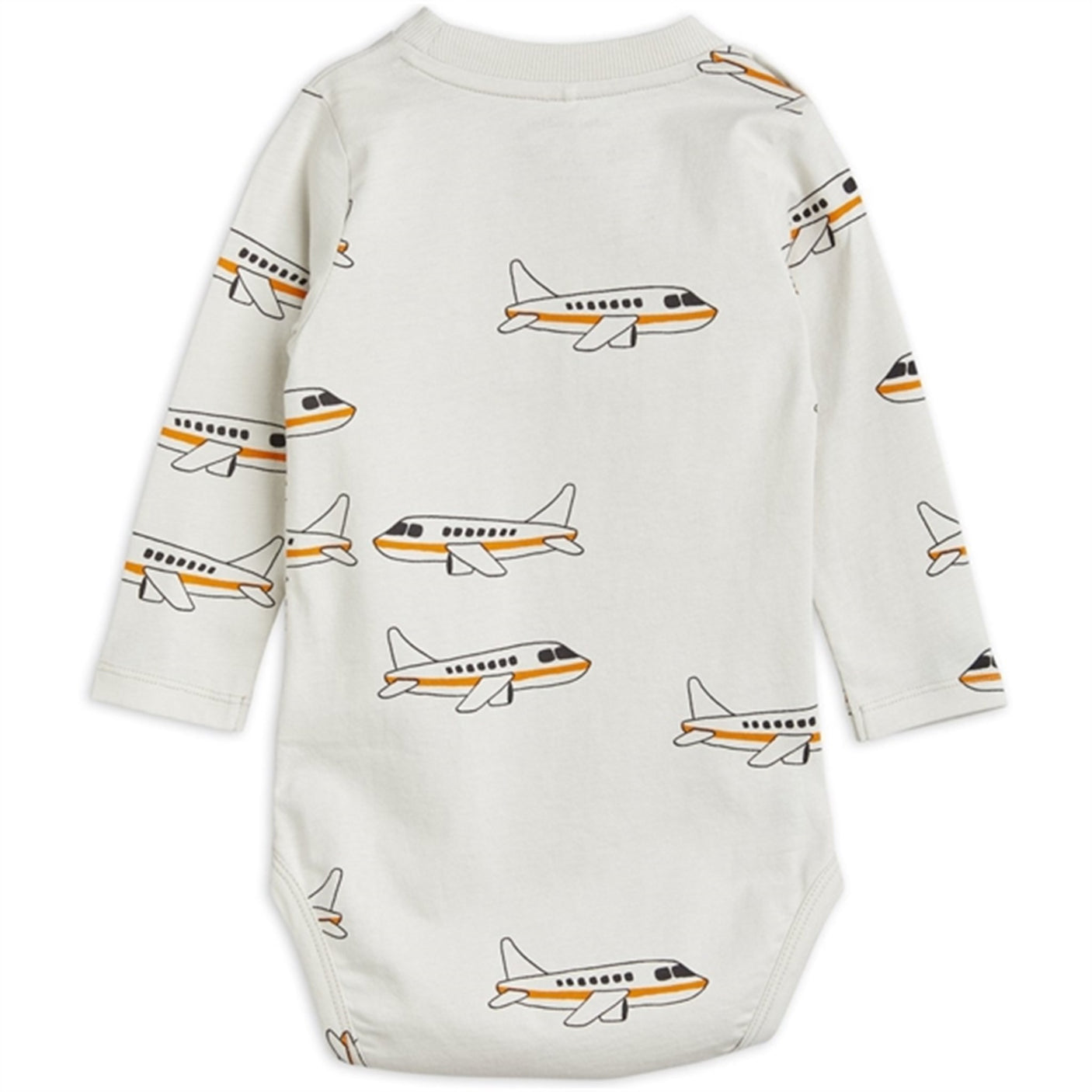 Mini Rodini Airplane Aop Ls Body Grey
