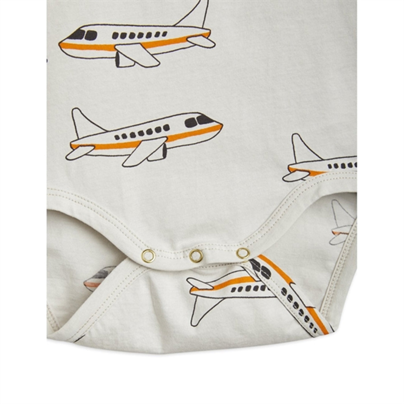 Mini Rodini Airplane Aop Ls Body Grey