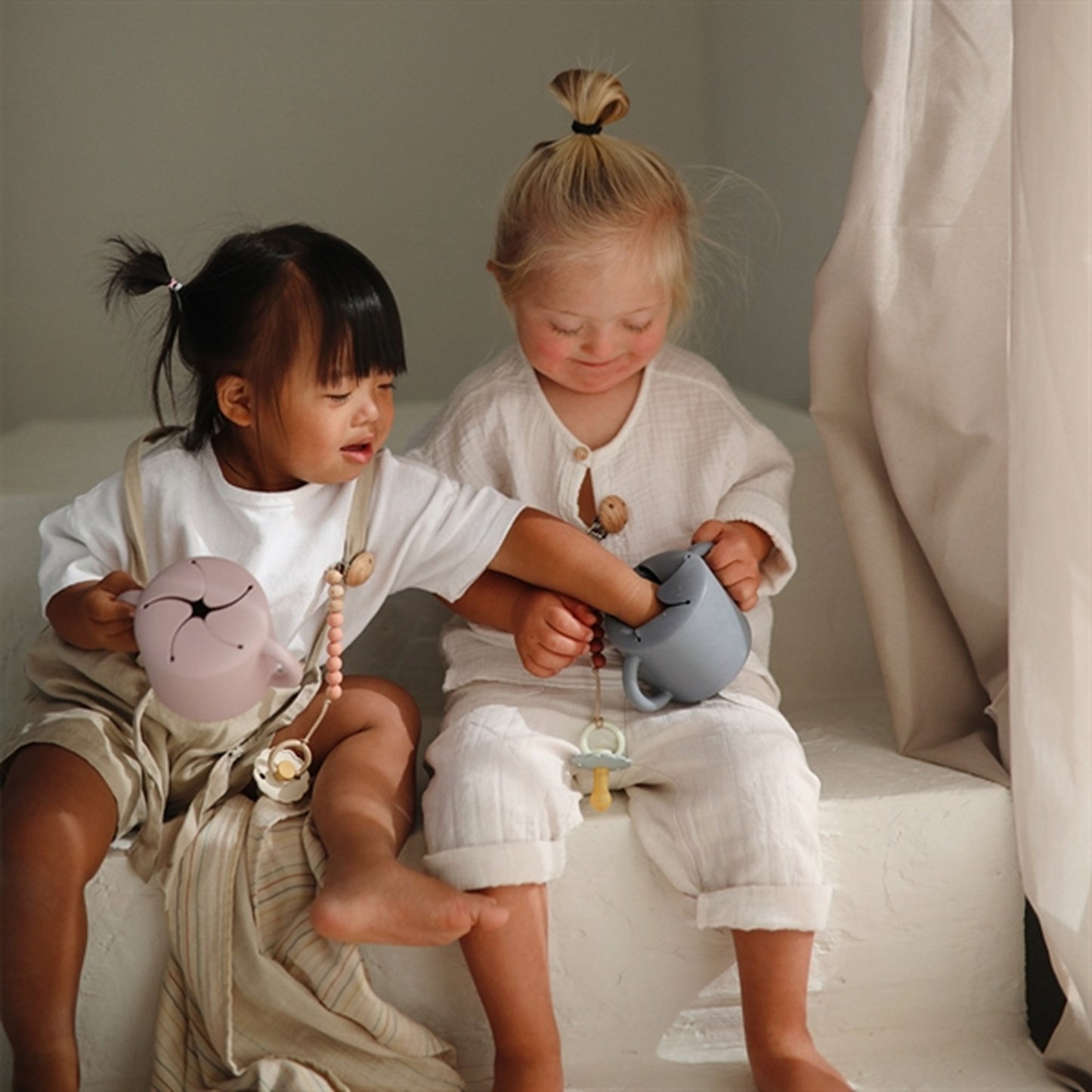 Mushie Snack Cup Stone