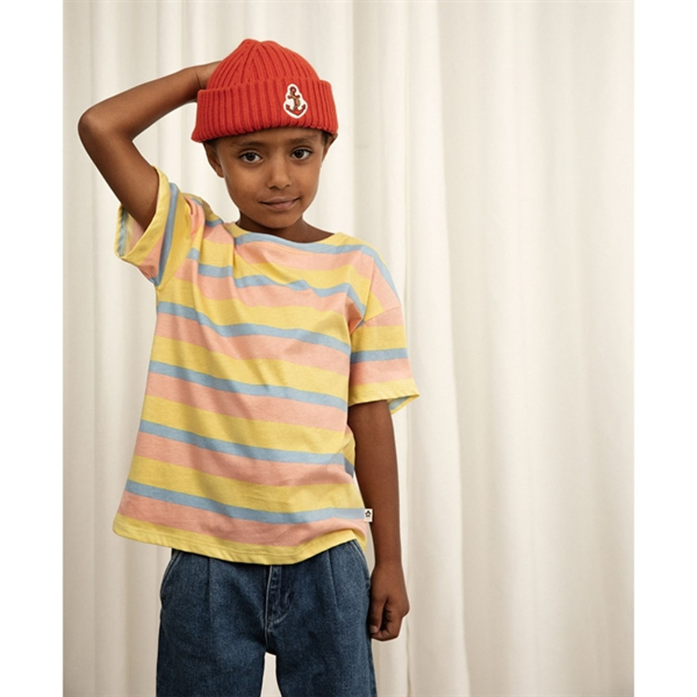 Mini Rodini Pastel Stripe T-Shirt Multi