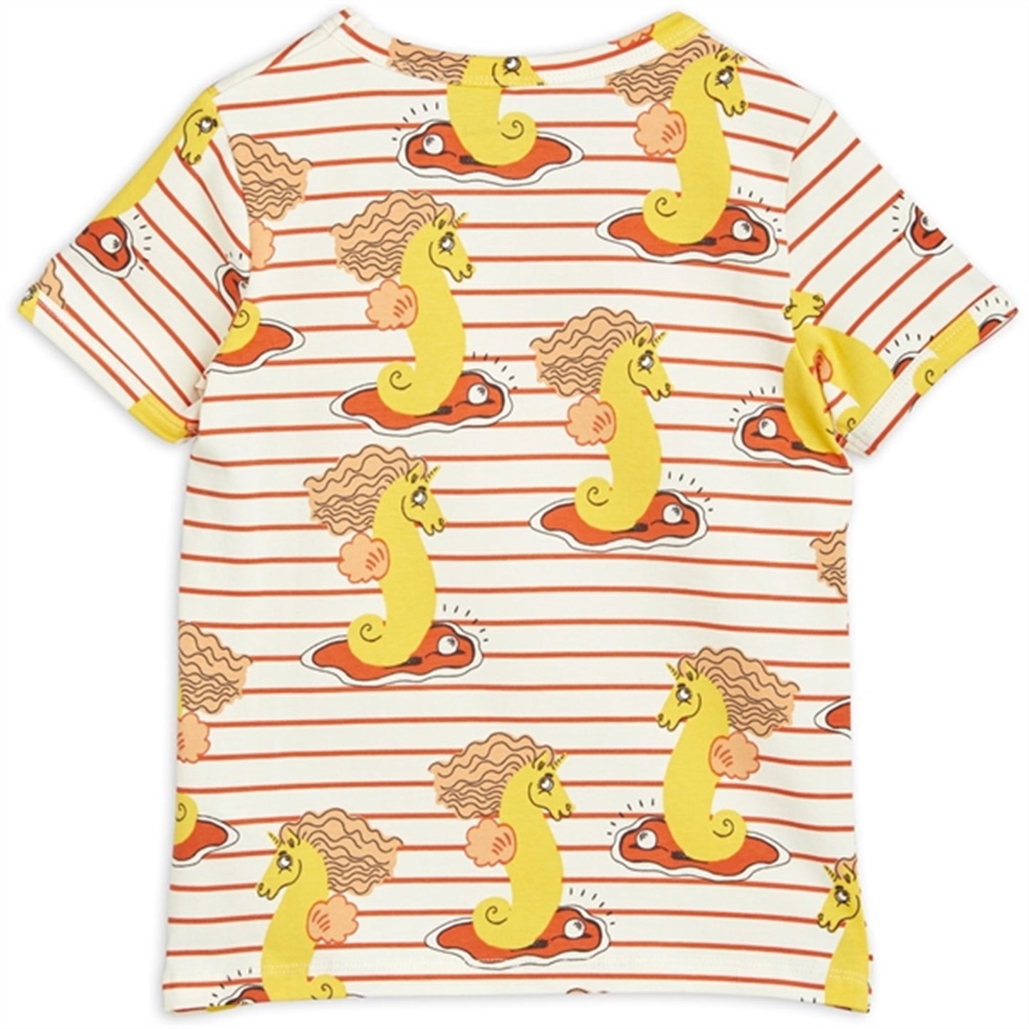 Mini Rodini Unicorn Seahorse AOP T-shirt Red