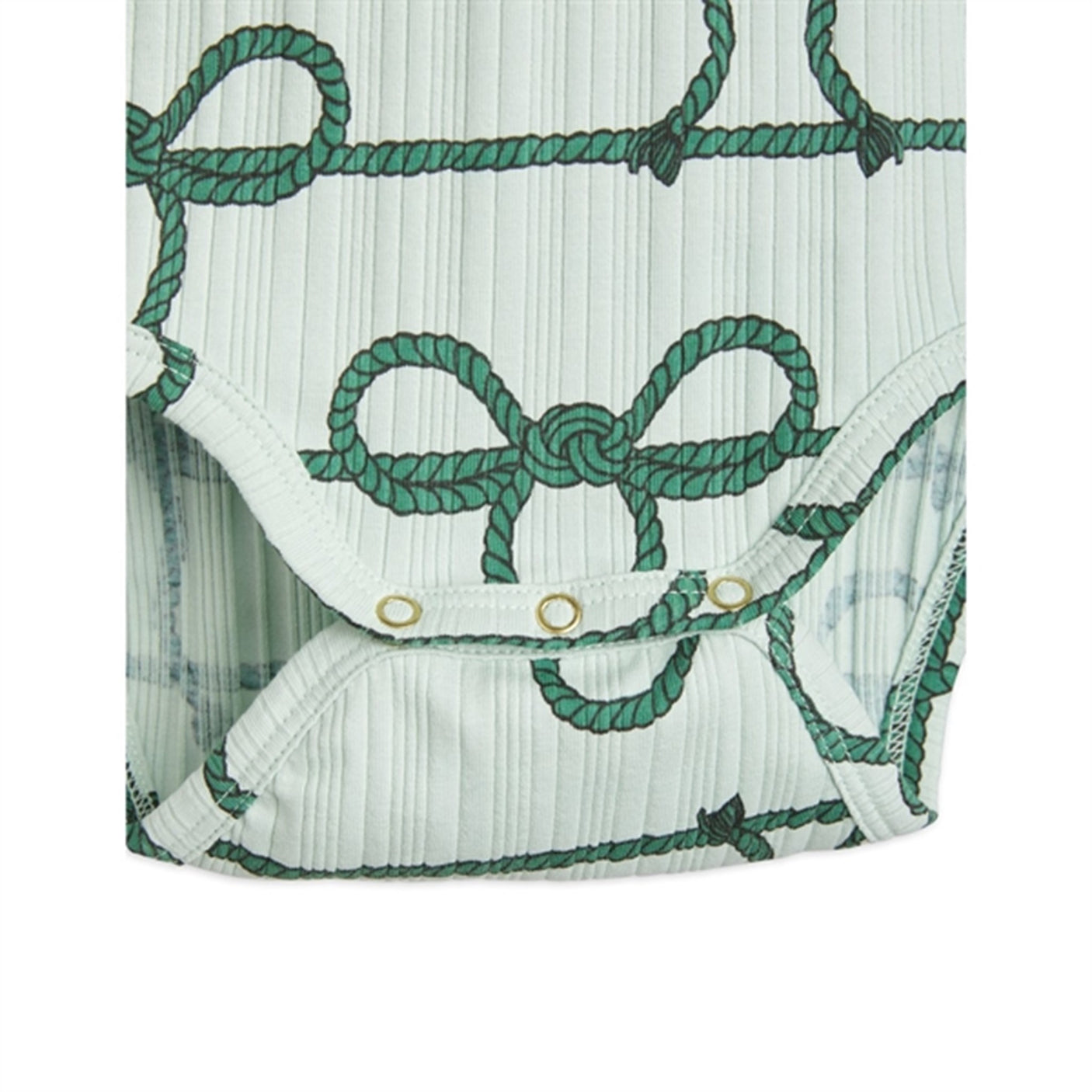 Mini Rodini Rope AOP Body Green