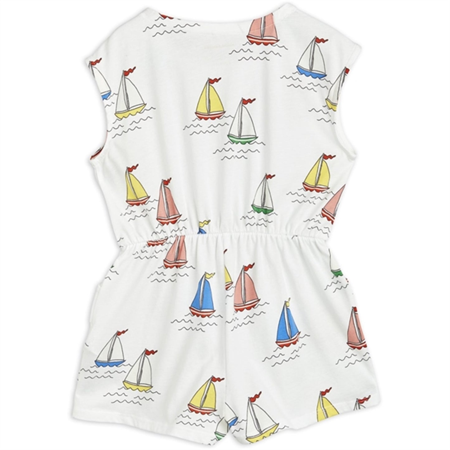 Mini Rodini Sailing Boats Aop Summersuit White