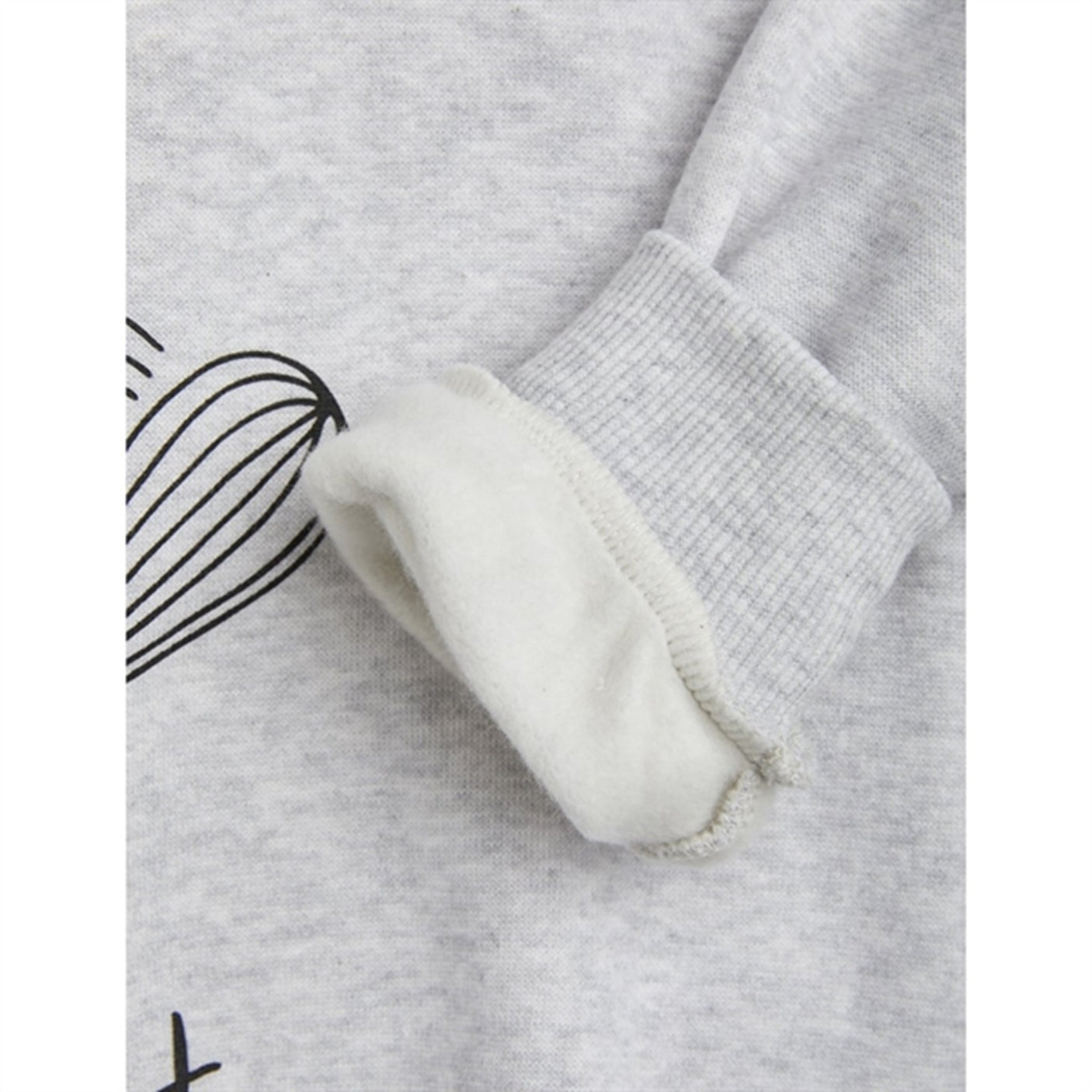Mini Rodini Chef Cat Sp Sweatshirt Grey Melange
