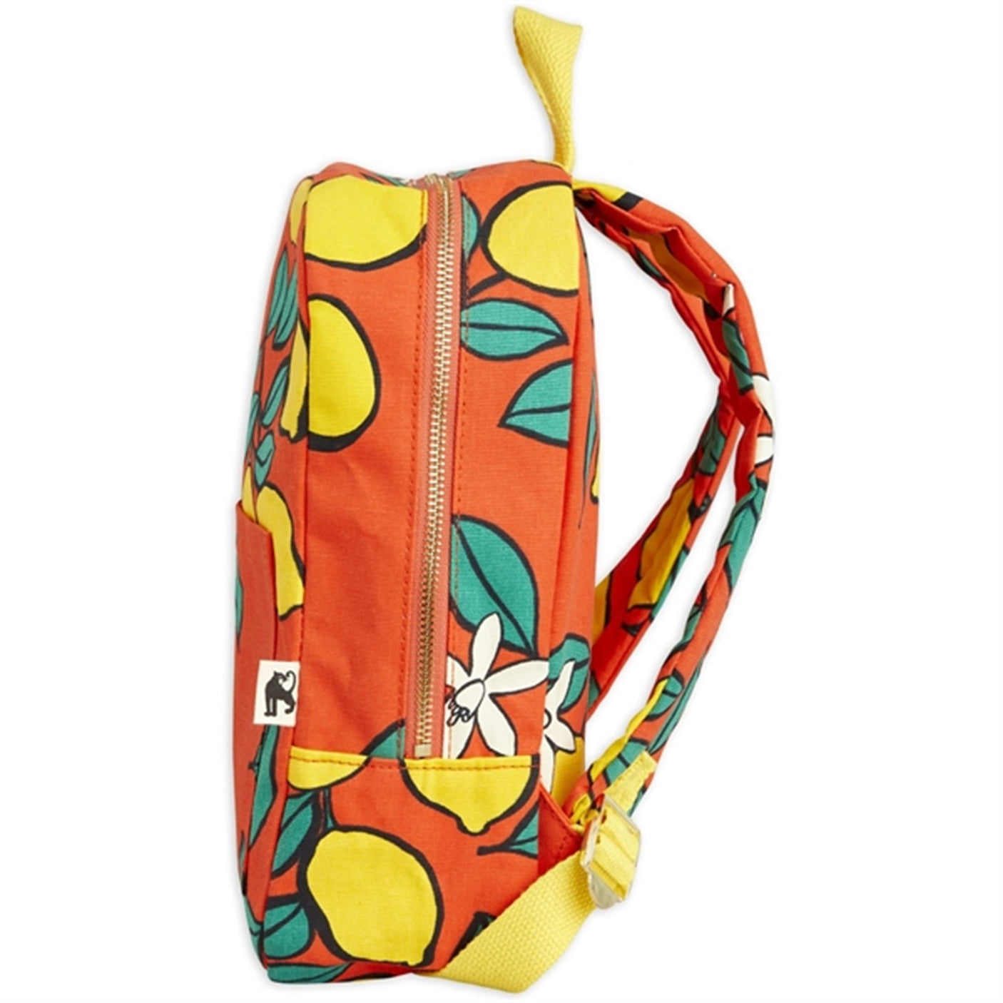 Mini Rodini Lemons Aop Backpack Red