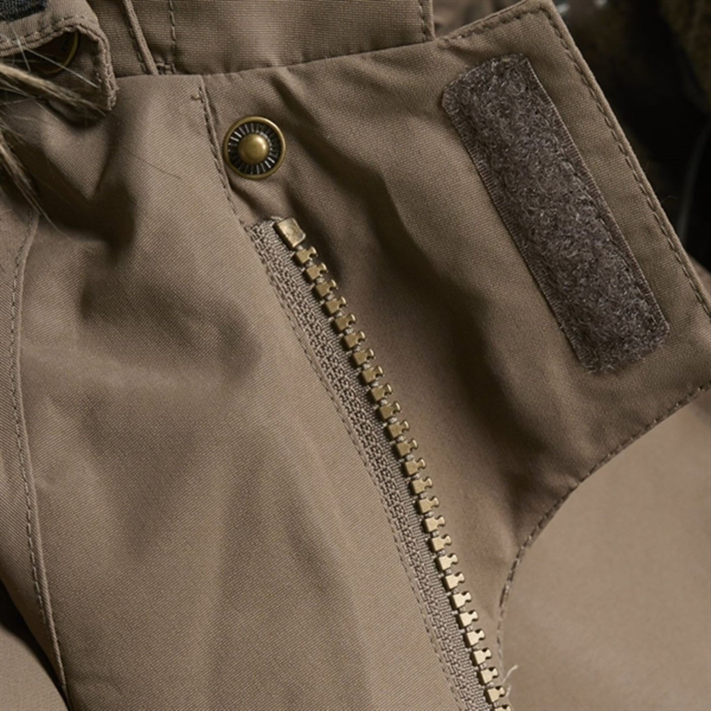 En Fant Snow Suit m. Faux Fur Chocolate Chip