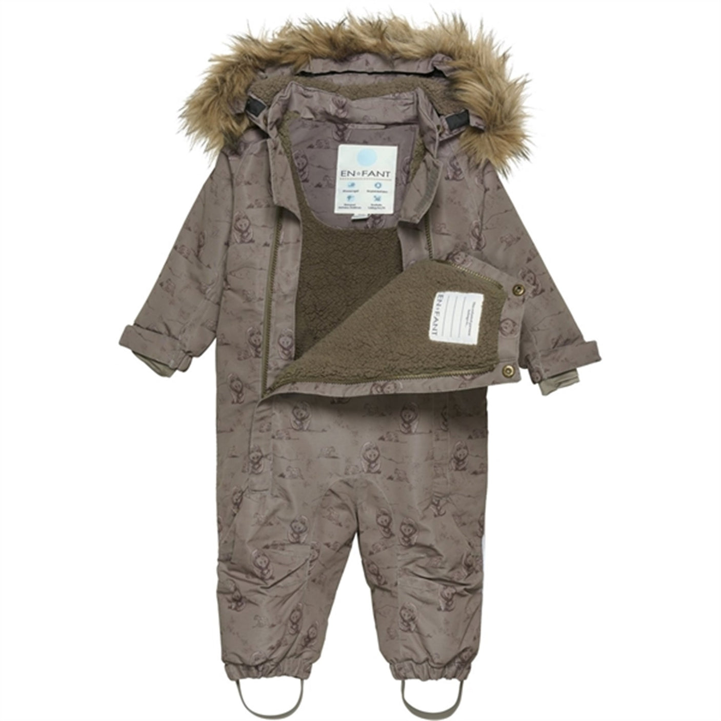 En Fant Snow Suit AOP Chocolate Chip
