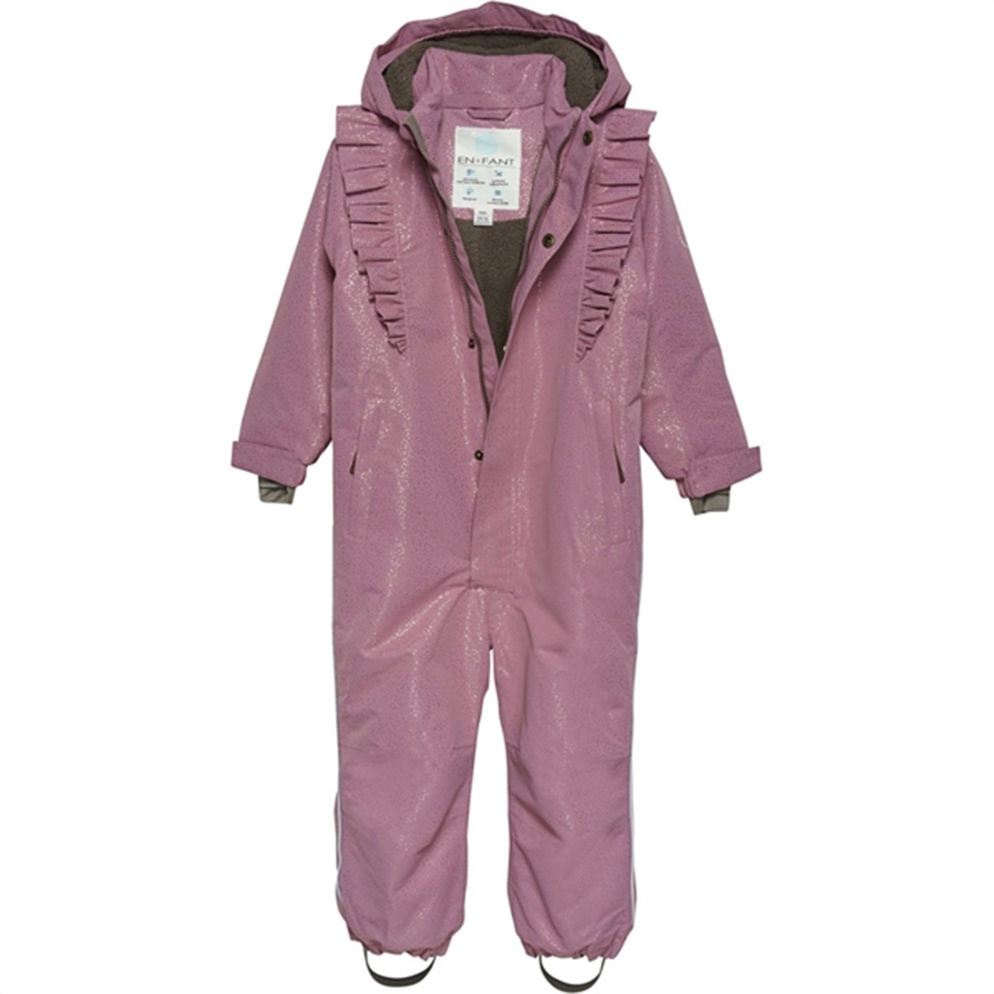 En Fant Snow Suit Glitter Mesa Rose
