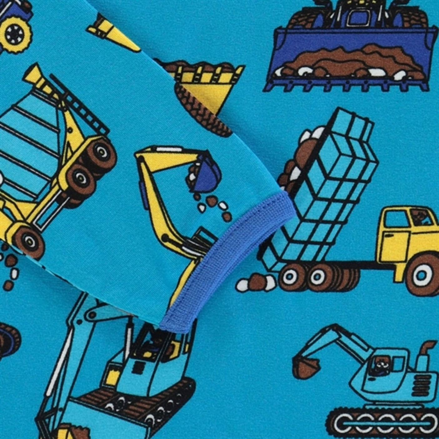 Småfolk Blue Atoll Machines Blouse