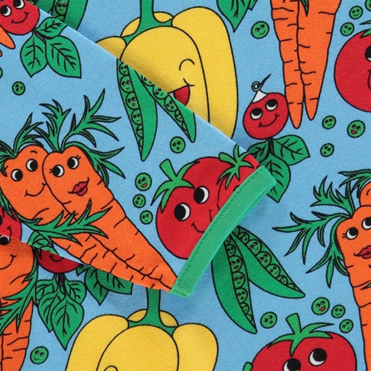 Småfolk Blue Grotto Vegetables Blouse