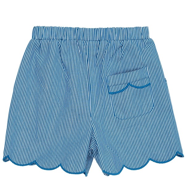 Copenhagen Colors Sharp Blue Stripe Shorts w. Deco