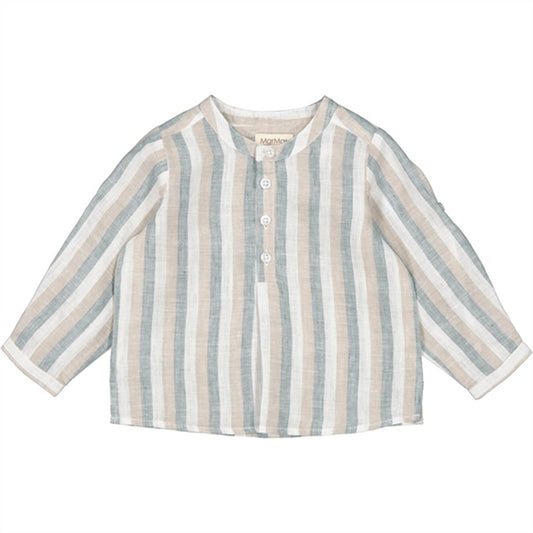 MarMar Dusty Blue Stripe Totoro Shirt