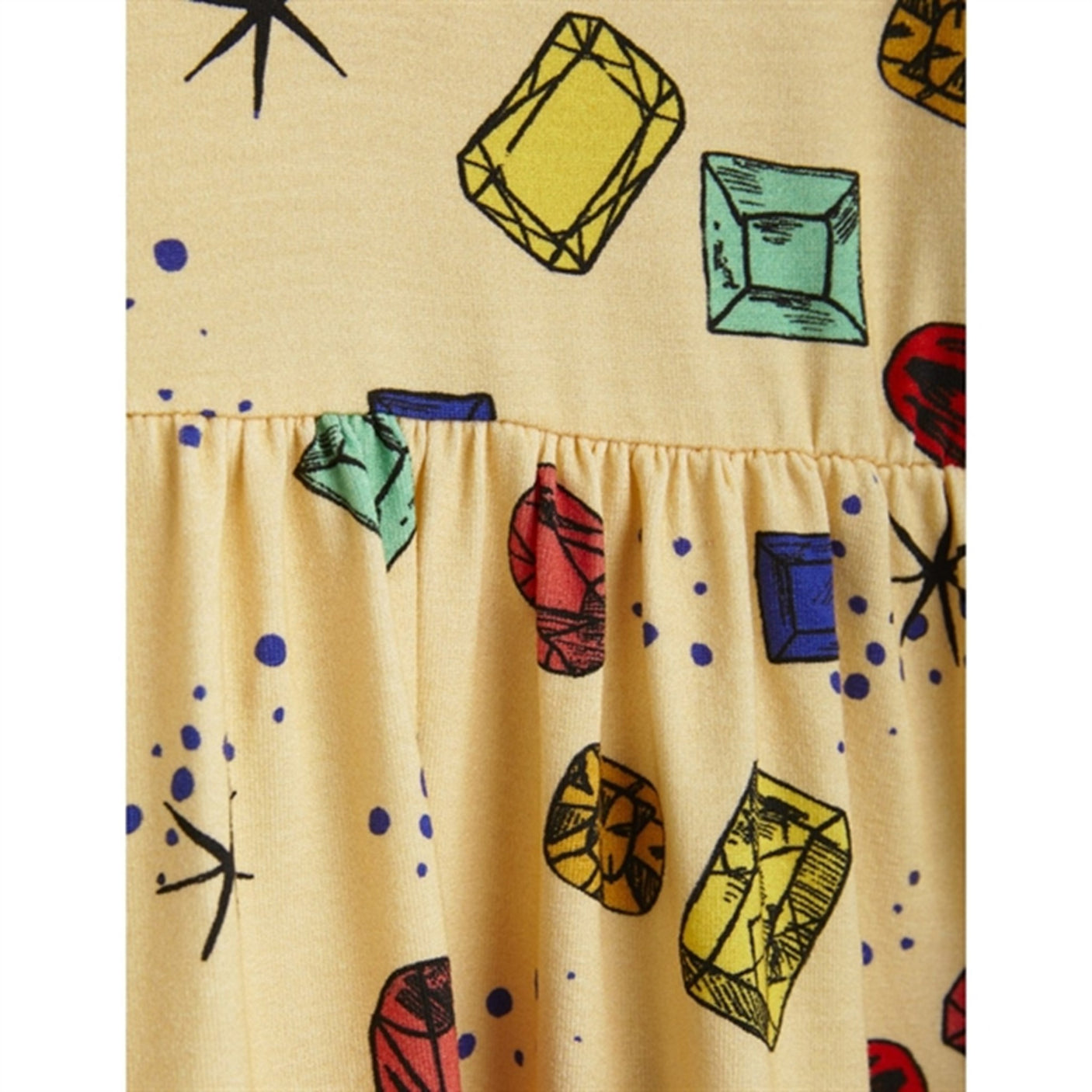 Mini Rodini Jewels Aop Dress Yellow