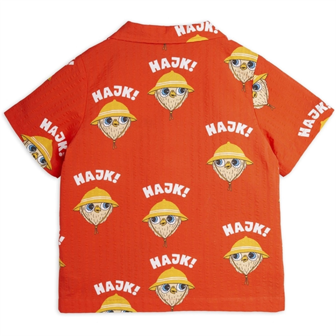 Mini Rodini Red Hike Aop Woven T-Shirt