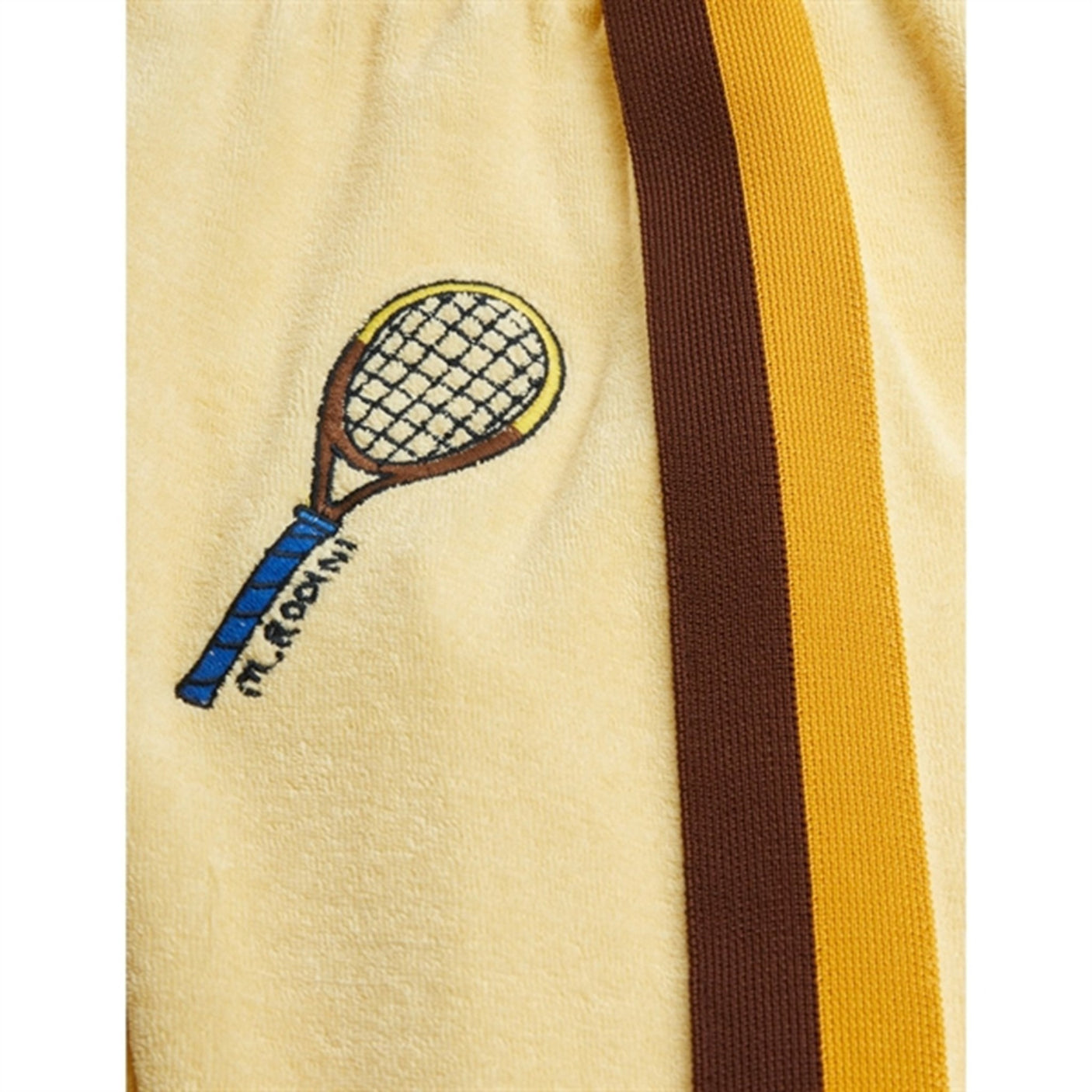 Mini Rodini Yellow Tennis Emb Terry Pants