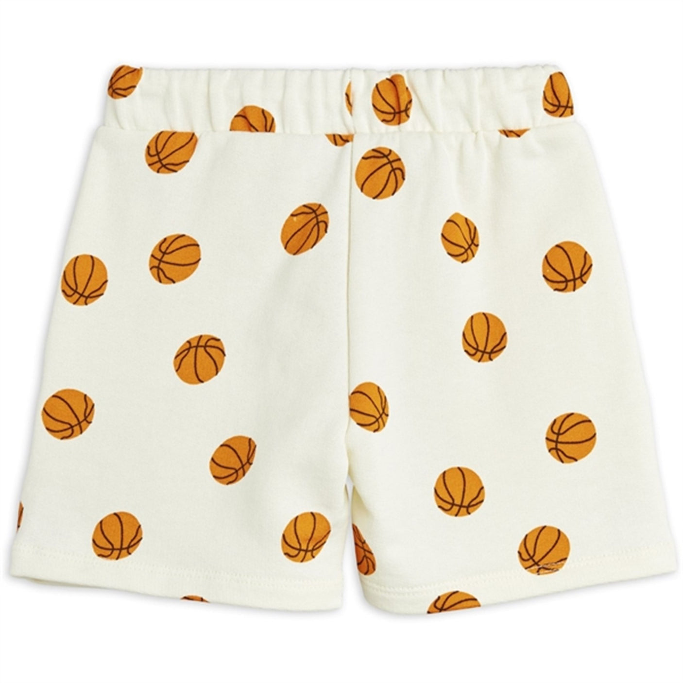 Mini Rodini Offwhite Basketball Aop Sweatshorts