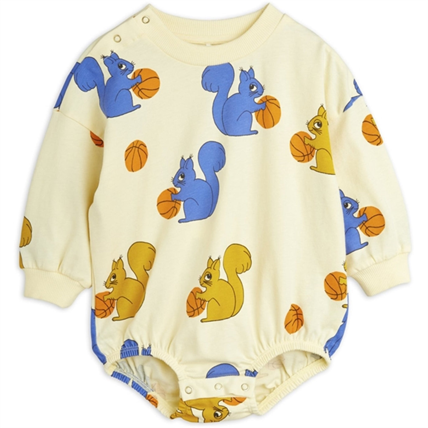 Mini Rodini Yellow Squirrels Aop Baby Set