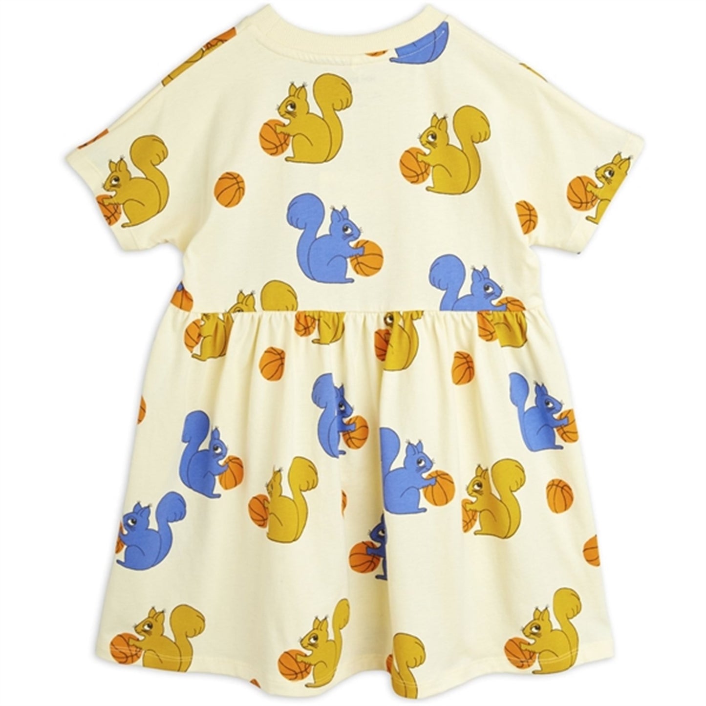Mini Rodini Yellow Squirrels Aop Dress
