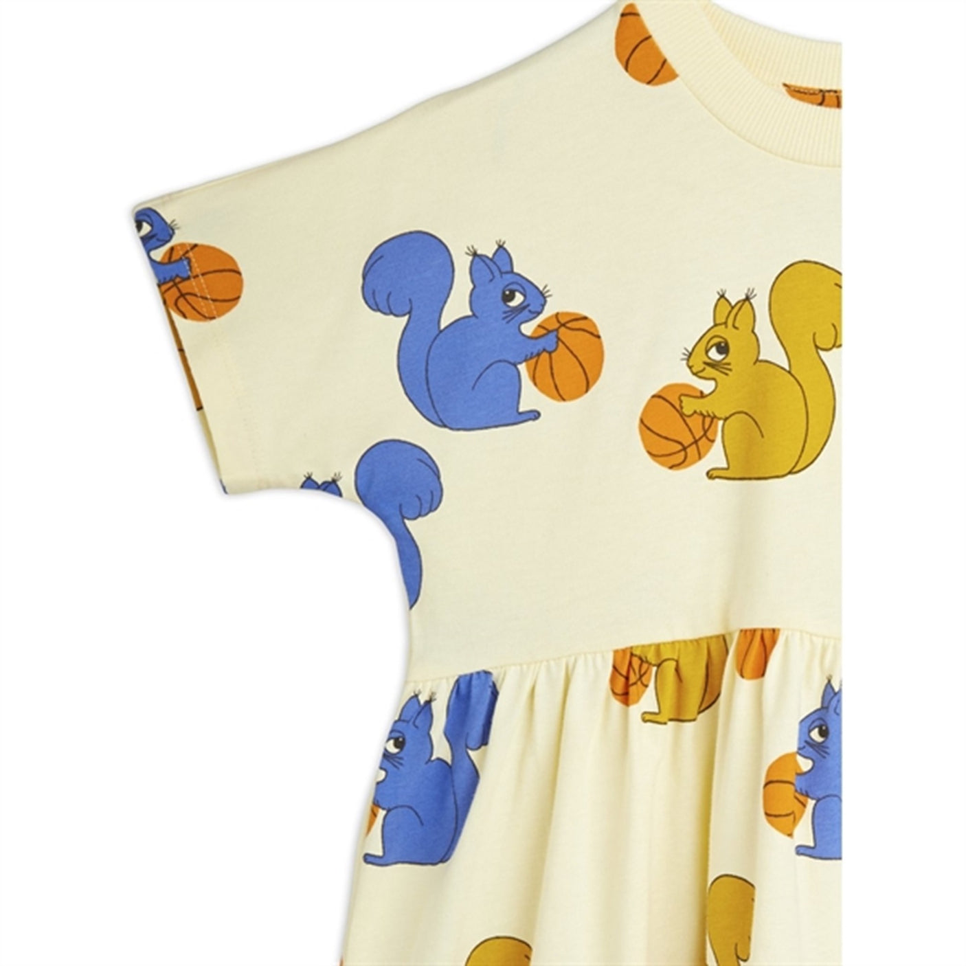 Mini Rodini Yellow Squirrels Aop Dress
