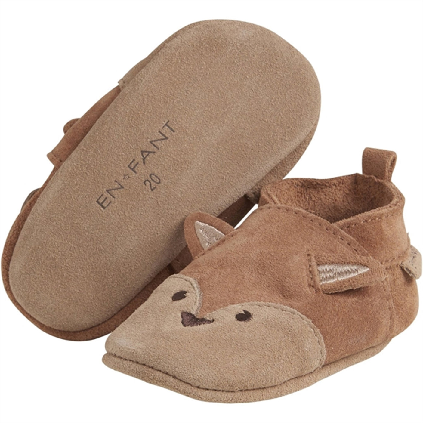 En Fant Slippers Animal Suede Lion