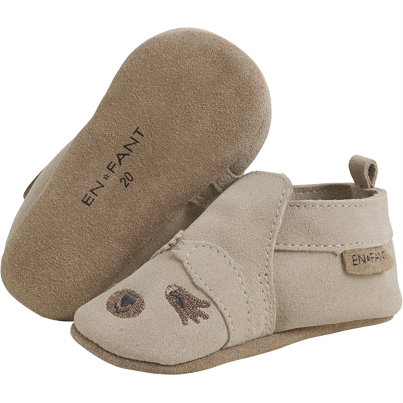 En Fant Slippers Suede Cement
