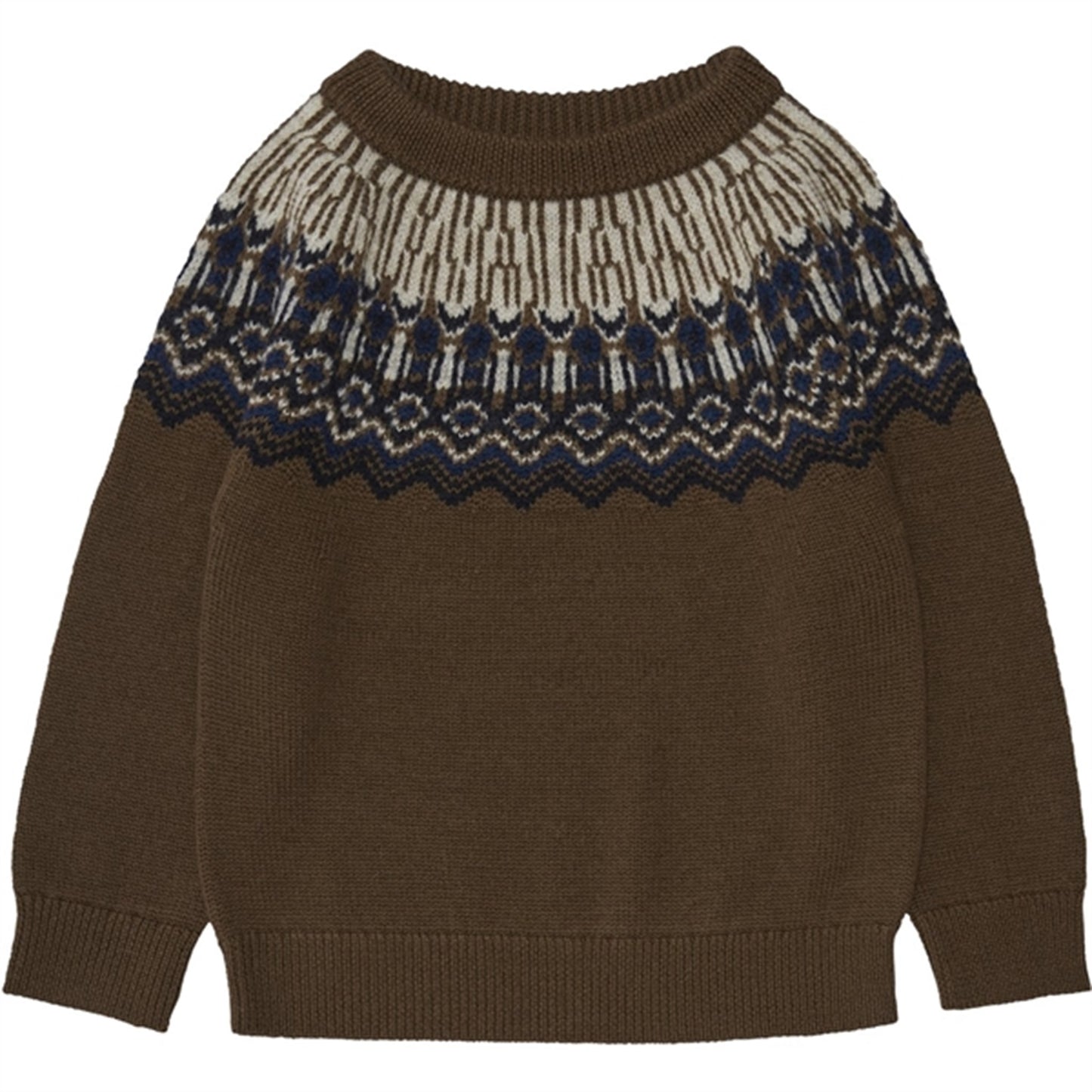 FUB Fair Isle Knitted Sweater Amber