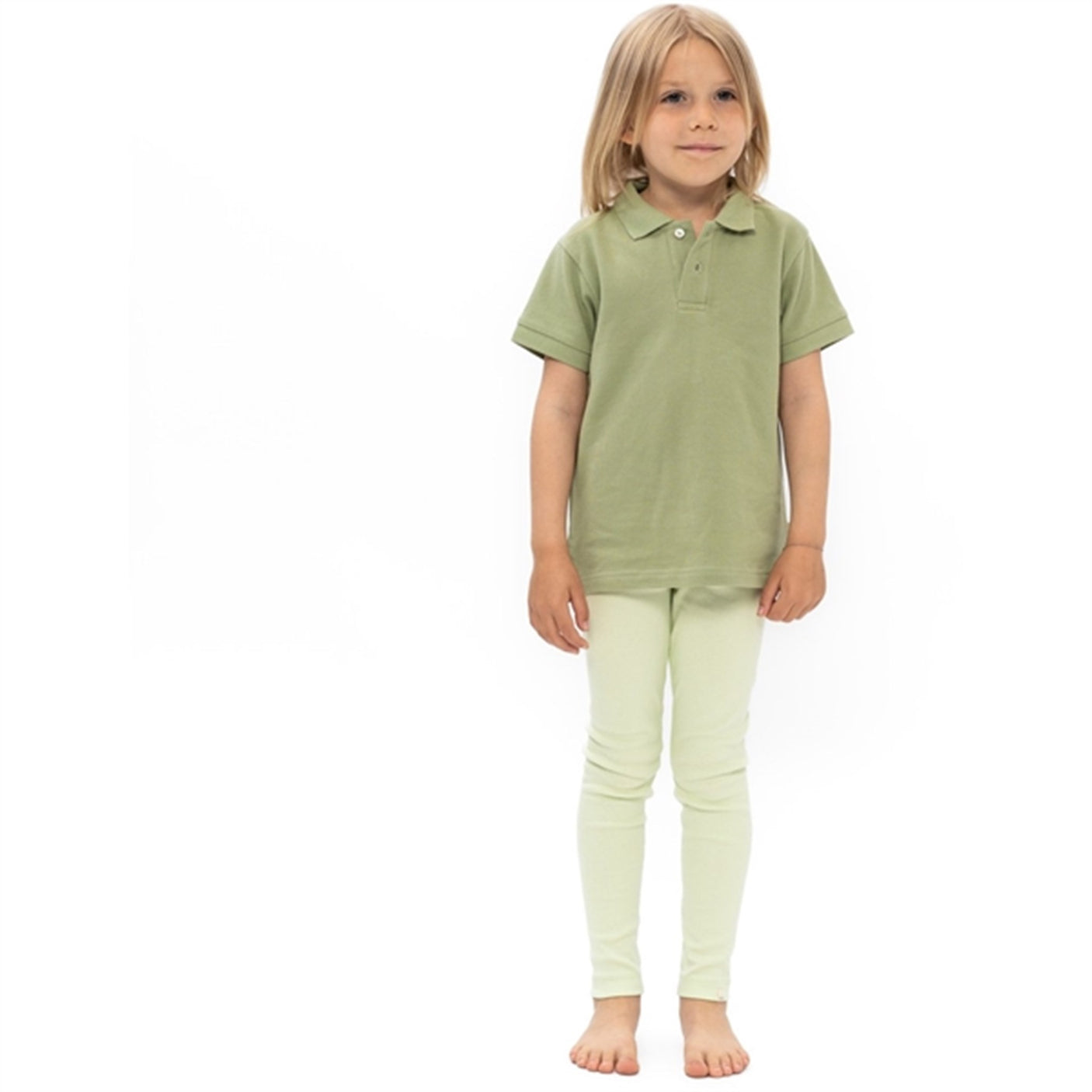 Minimalisma Eiven Polo T-shirt Avocado