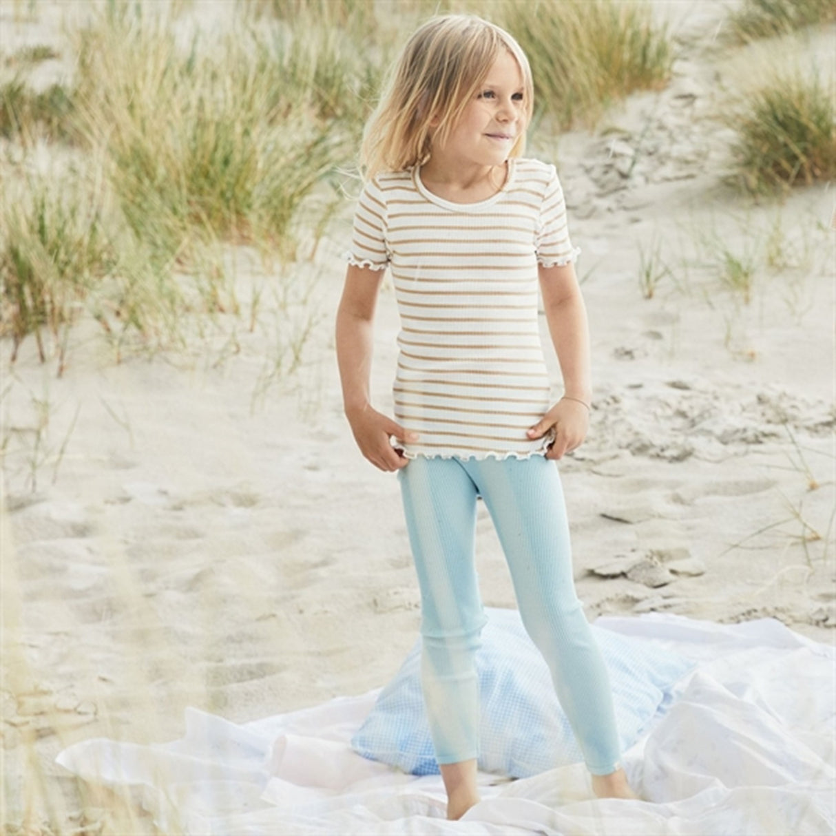 Minimalisma Blomst Blouse Honey Stripes