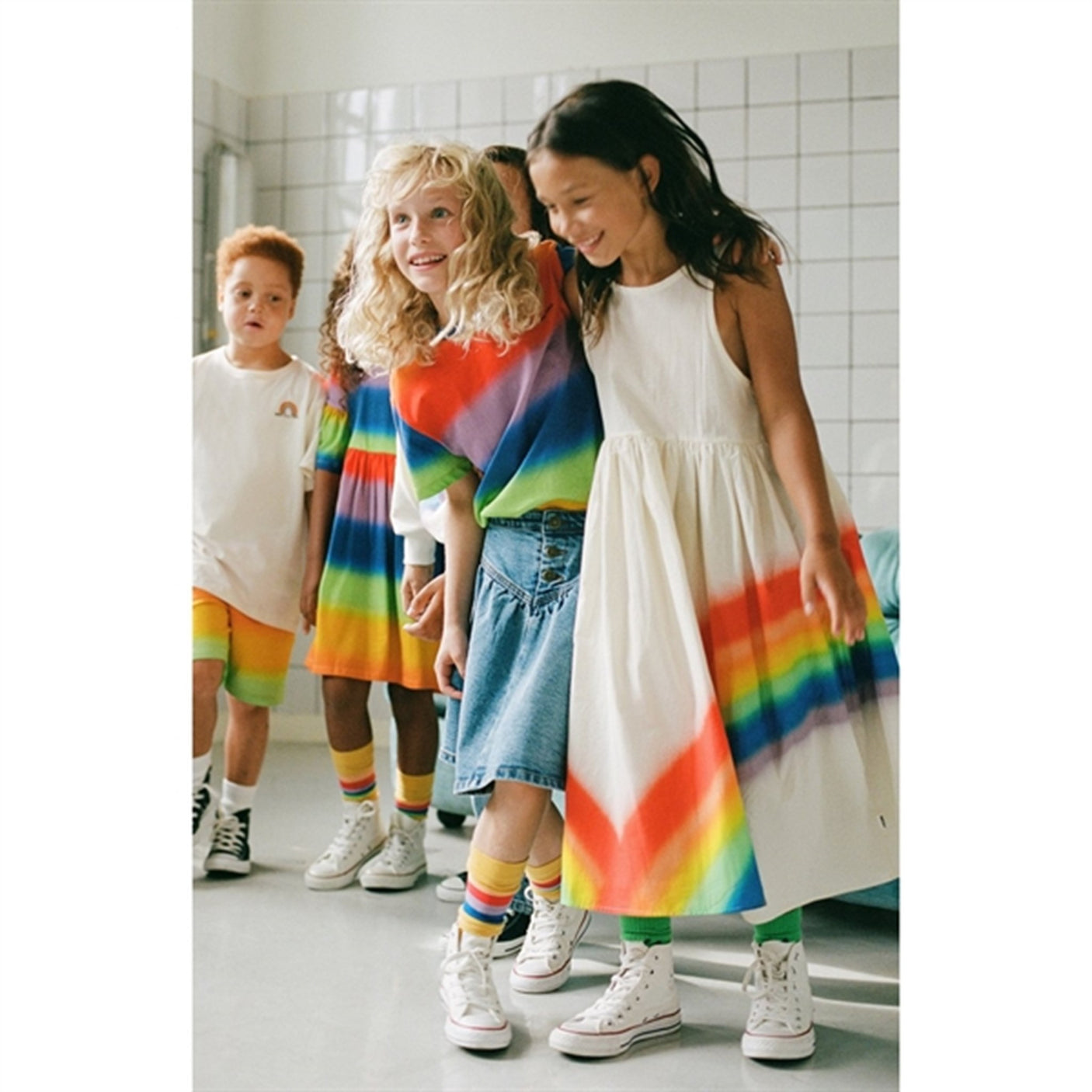 Molo Rainbow Clover Dress
