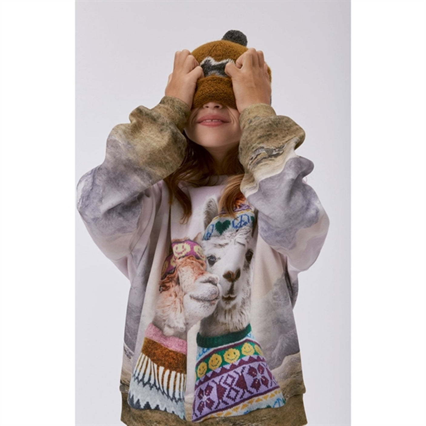 Molo Two Lhamas Maxi Sweatshirt