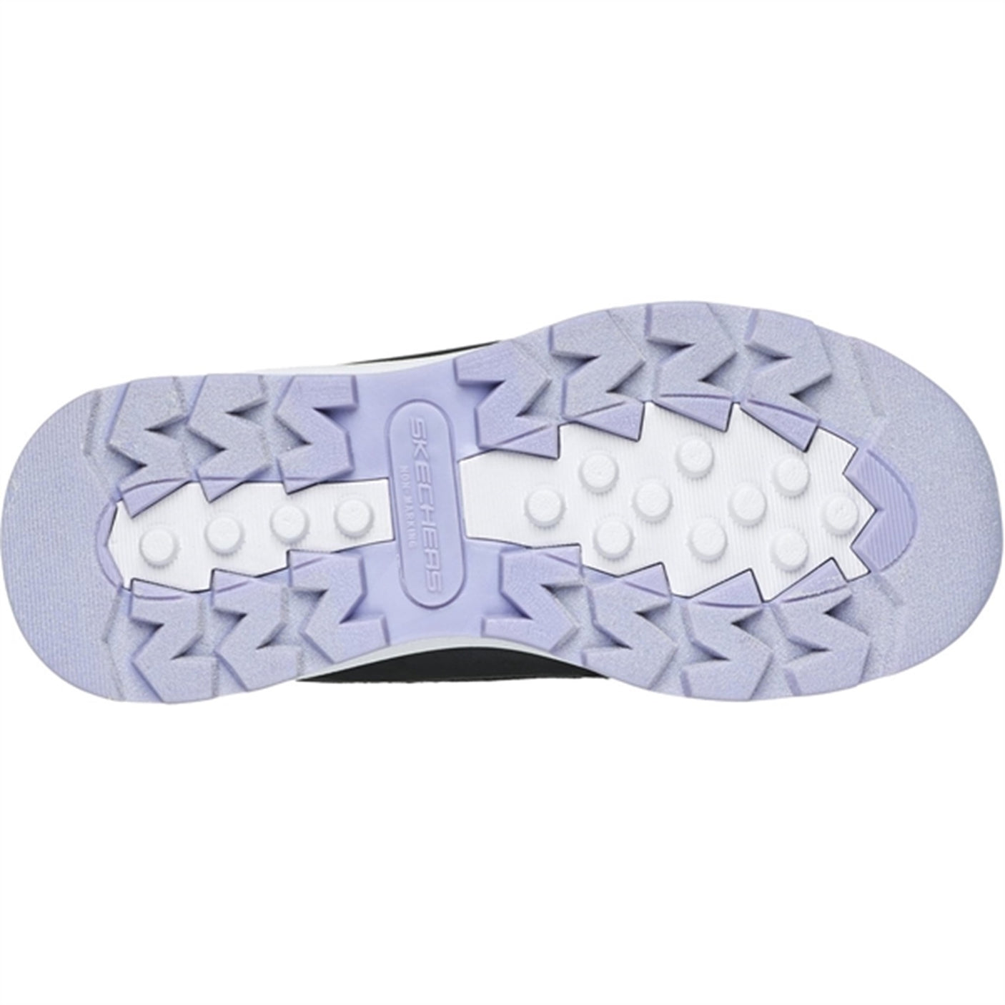 Skechers Girls Storm Blazer Waterproof Boots Black Lavender