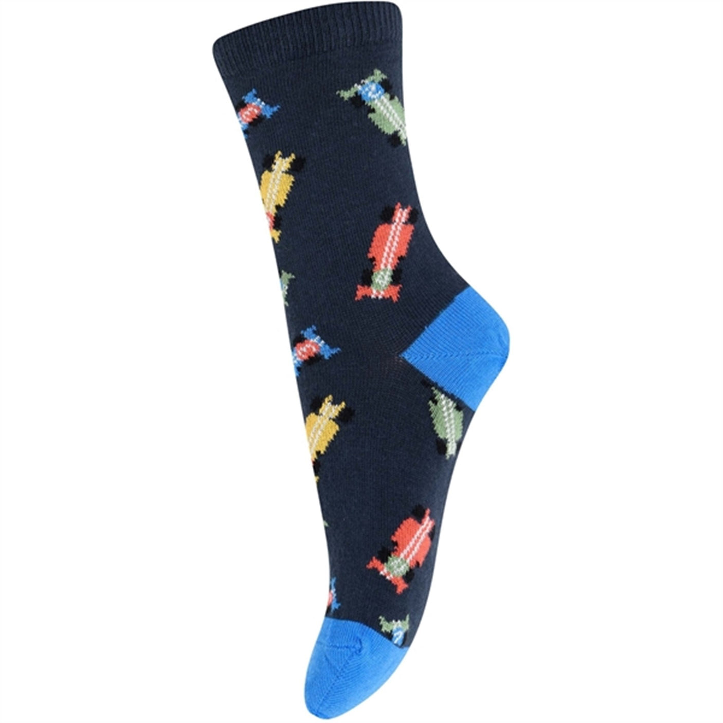 MELTON Toy Car Socks Marine