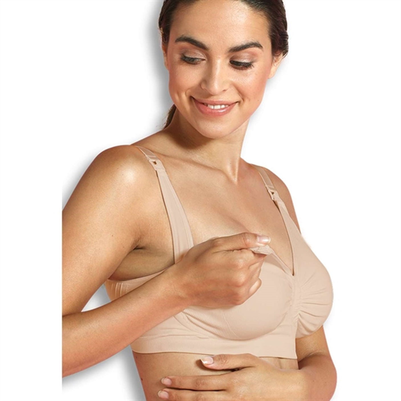Carriwell Maternity And Nursing Bra With Carri-Gel Support Honey