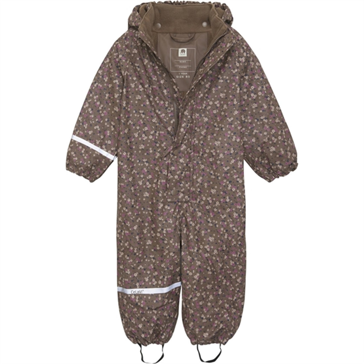 CeLaVi Rainwear Suit w. Fleece Coffee Quartz