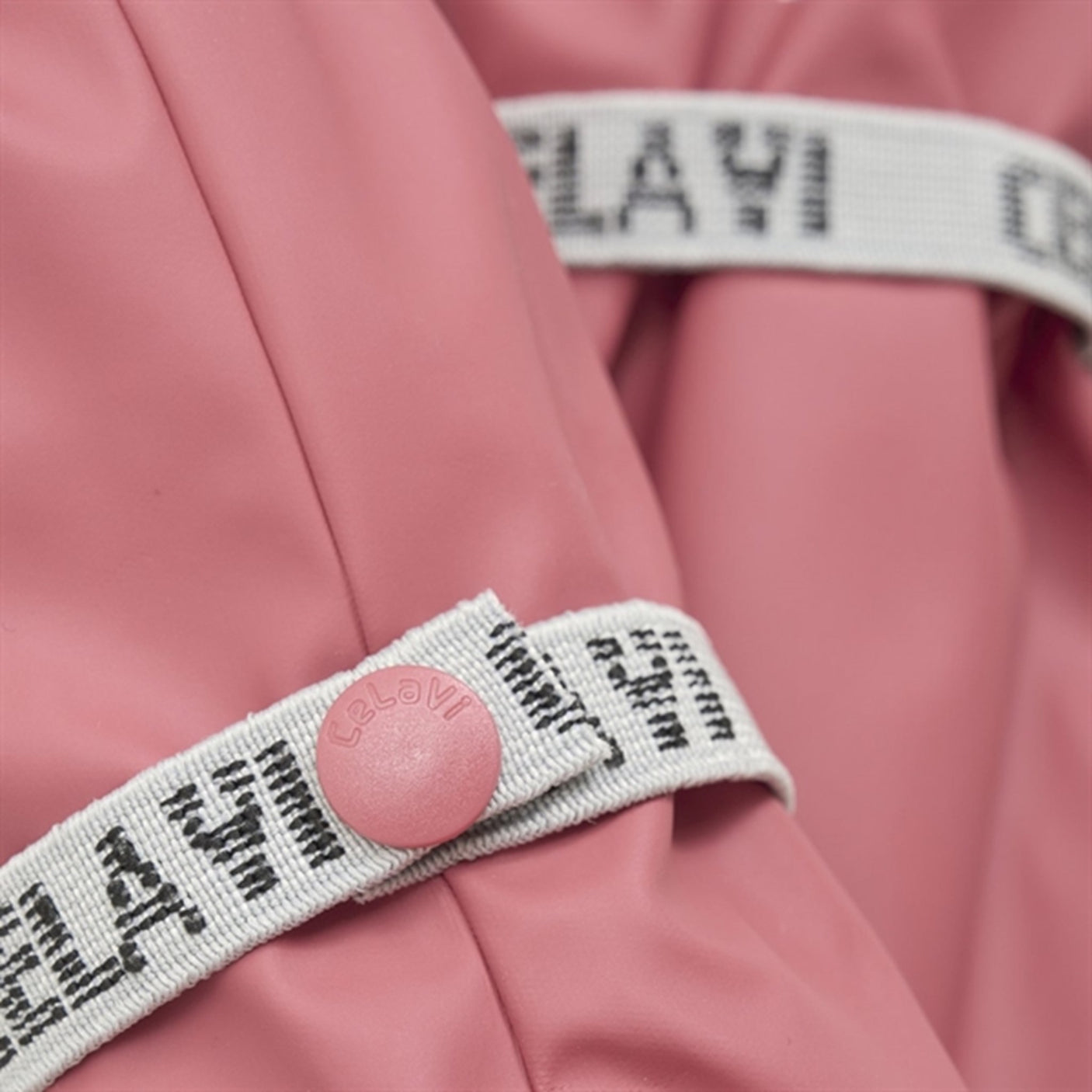 CeLaVi Polstret PU-Footies W. Fleece Slate Rose